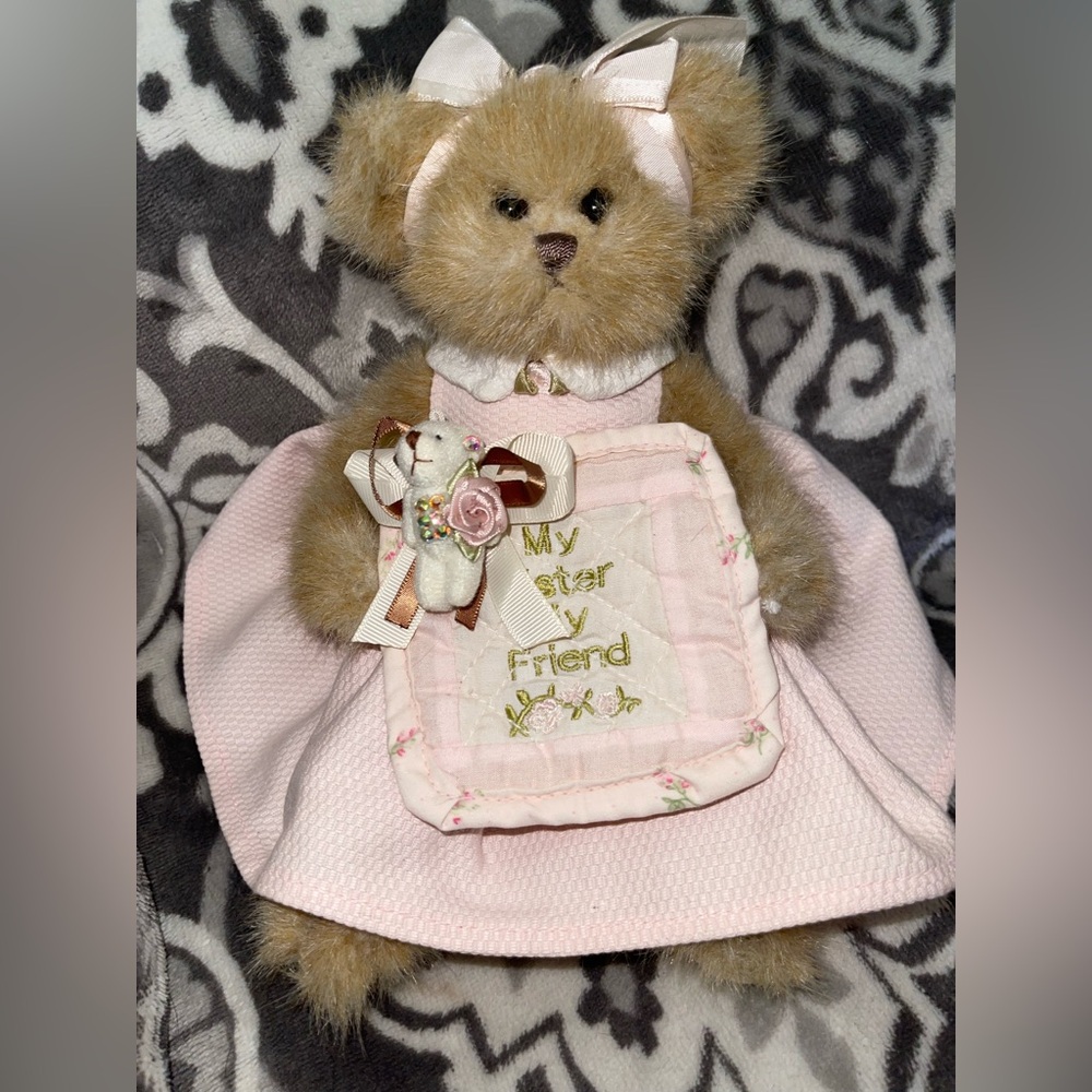 Bearington My Sister, My Friend Bear. No Tags. EUC
